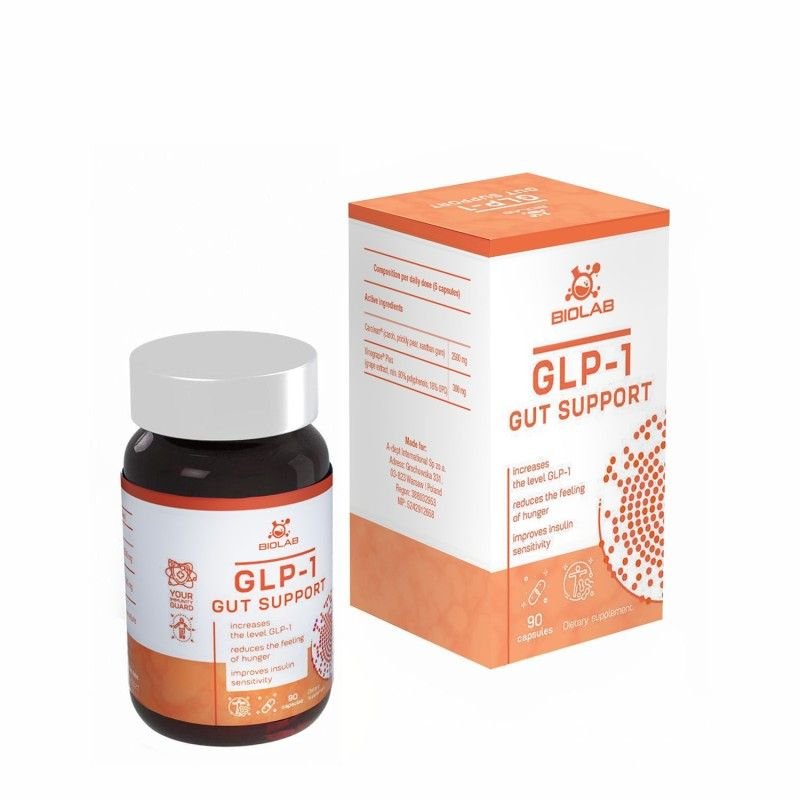 GLP-1 Gut Support, Carolean™ and VinOgrape™ Plus complex, 90 caps