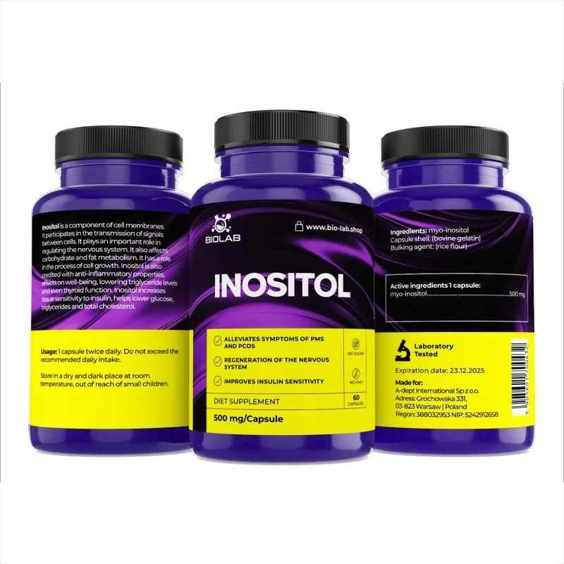 Inositol 500 mg, 60 caps
