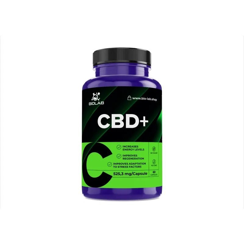 CBD+ 525.3 mg, 60 caps
