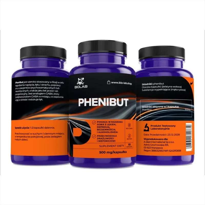 Phenibut 500 mg, 60 caps - Image 2