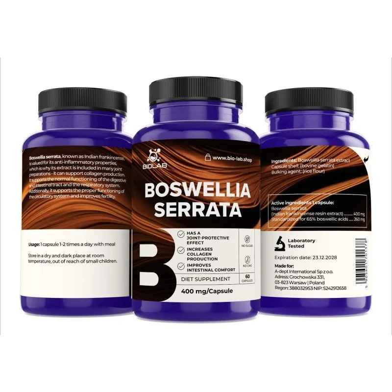 Boswellia serrata 400 mg, 60 caps