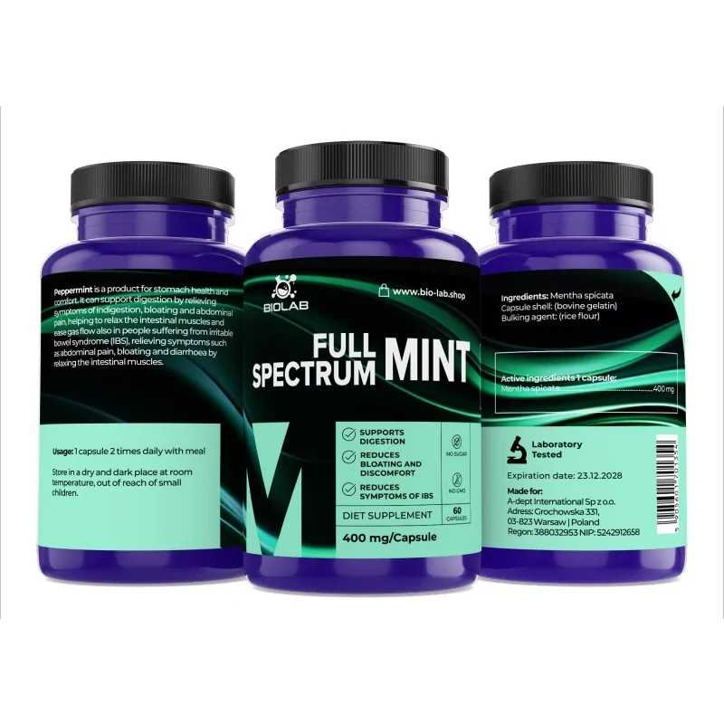 Full Spectrum Mint 400 mg, 60 caps