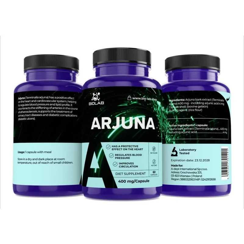 Arjuna 400 mg, 60 caps
