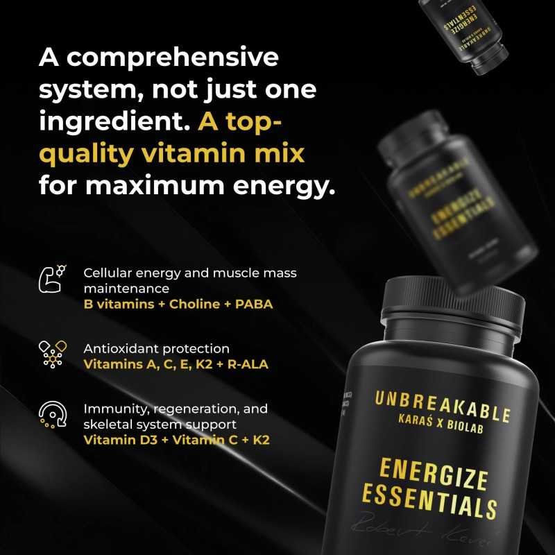 Energize Essentials, UNBREAKABLE Karaś x Biolab, 60 caps - Image 2