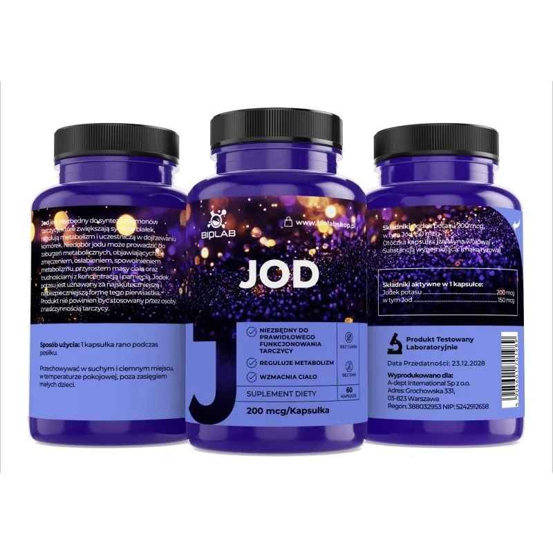 Iodine 200 mcg, 60 caps - Image 2