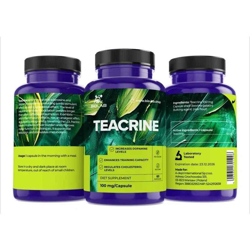 Teacrine 100 mg, 60 caps
