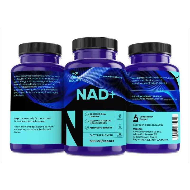 NAD+ 300 mg, 60 caps
