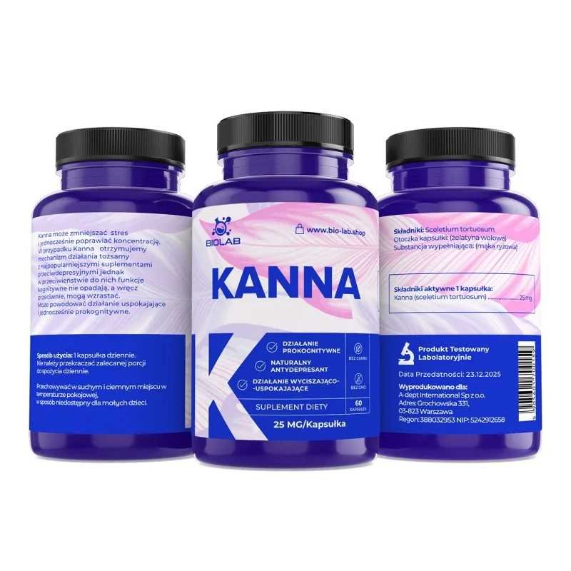 Kanna 25 mg, 60 caps - Image 2