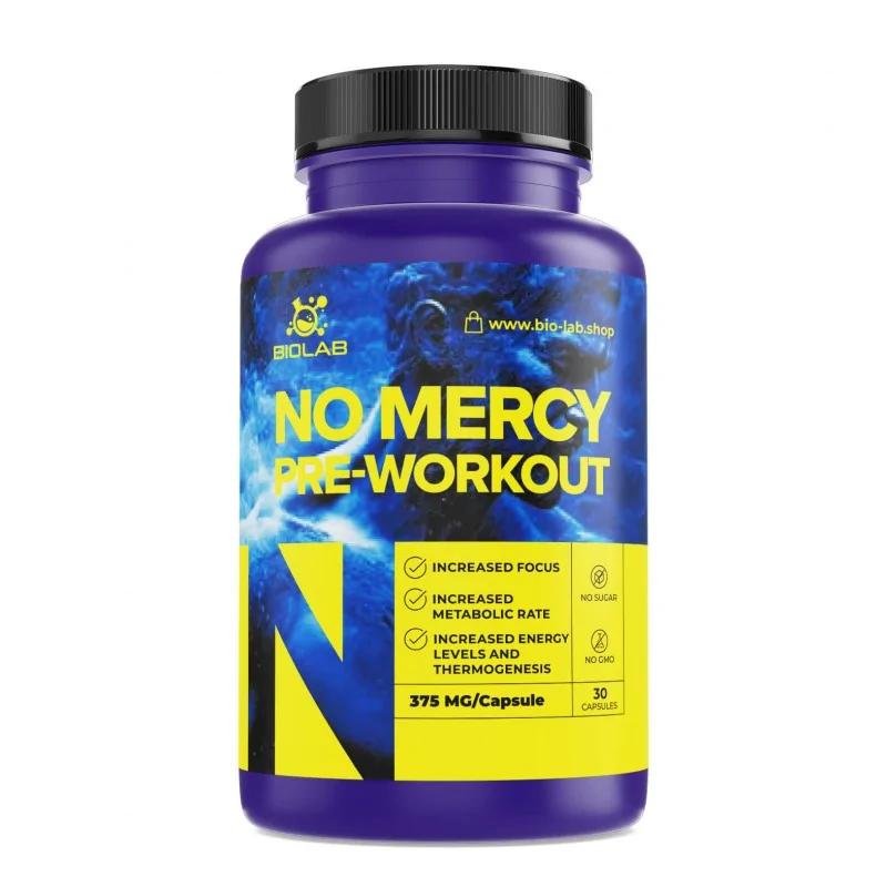 No Mercy Pre-Workout mix 375 mg, 30 caps