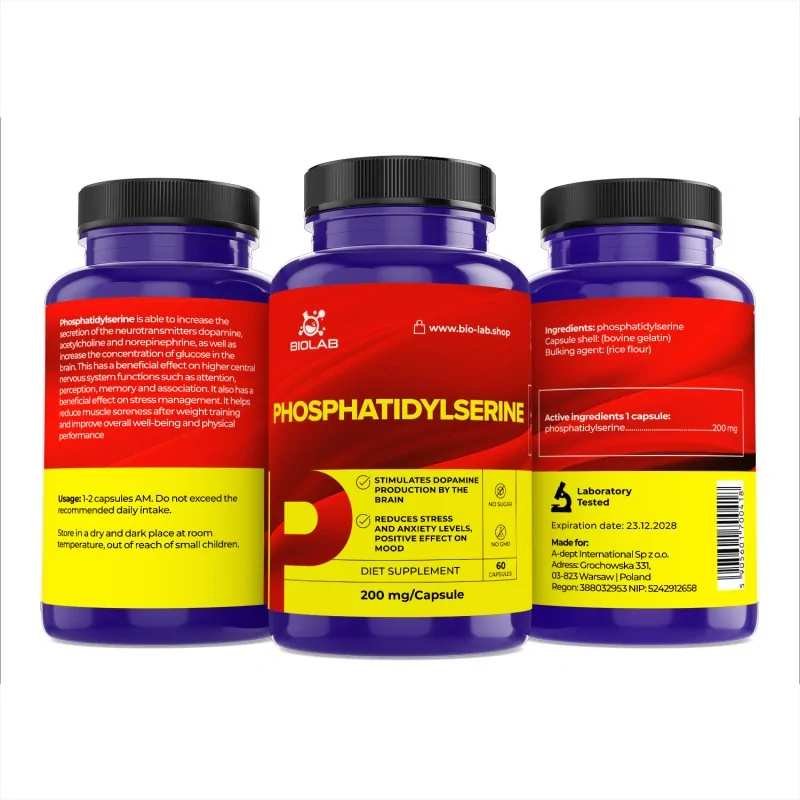Phosphatidylserine 200 mg, 60 caps