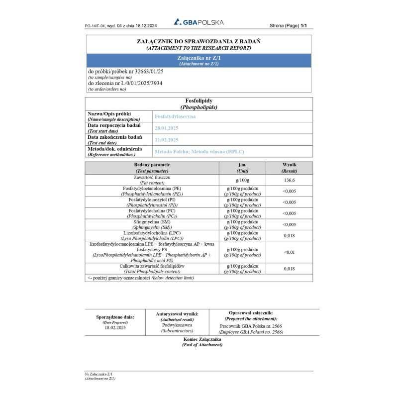 Phosphatidylserine 200 mg, 60 caps - Image 3