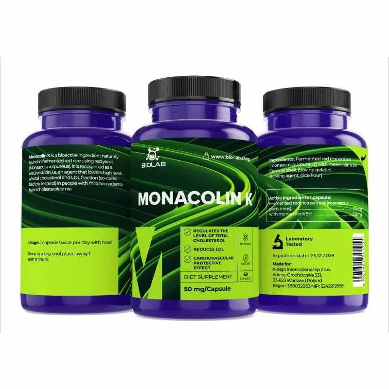 Monacolin K 50 mg, 60 caps