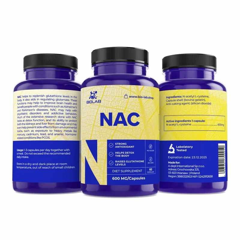 NAC 600 mg, 60 caps