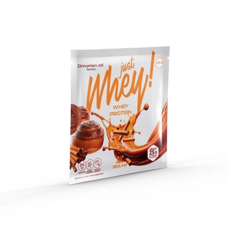 Just Whey! whey protein powder WPC premium Nutri Whey™, sachet 35g