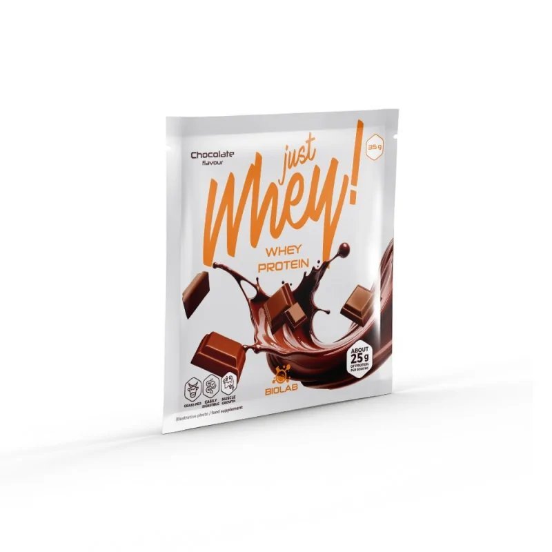 Just Whey! whey protein powder WPC premium Nutri Whey™, sachet 35g