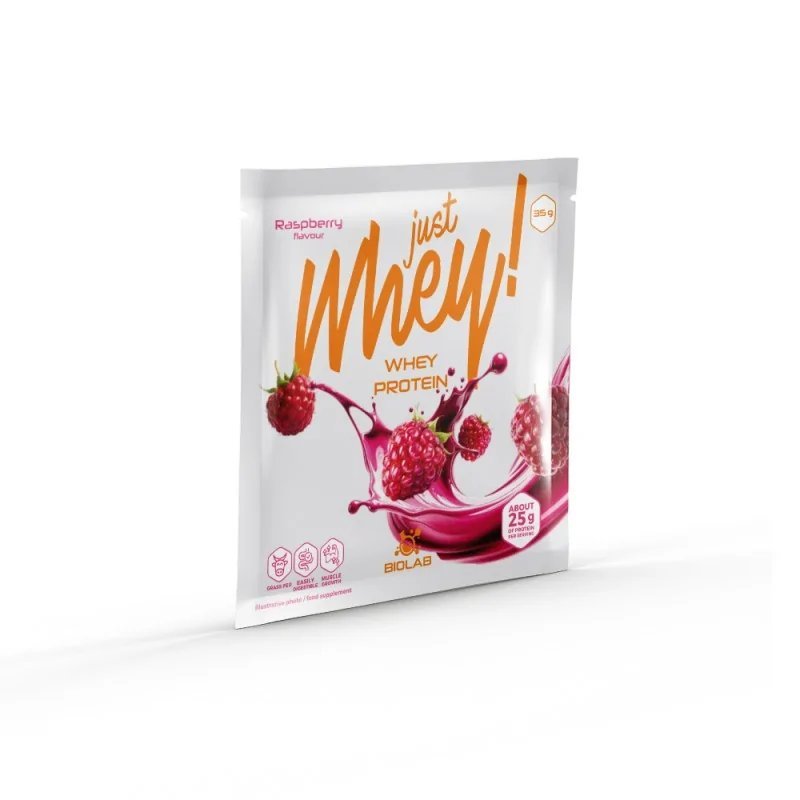 Just Whey! whey protein powder WPC premium Nutri Whey™, sachet 35g