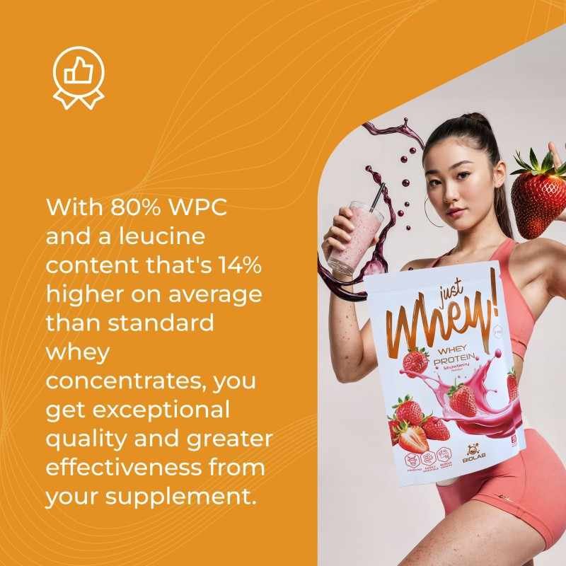 Just Whey! whey protein powder WPC premium Nutri Whey™, sachet 35g - Image 3