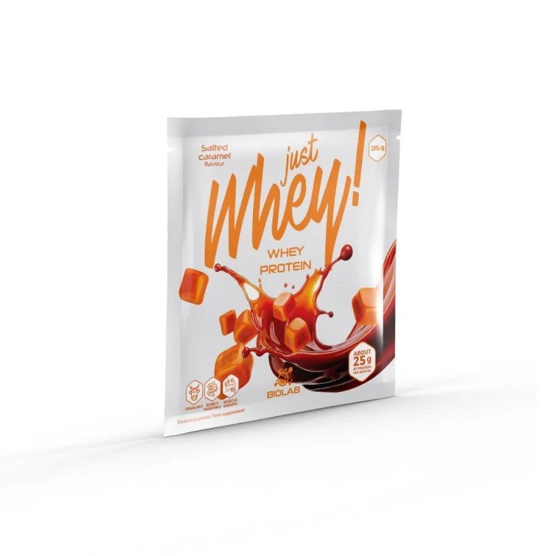 Just Whey! whey protein powder WPC premium Nutri Whey™, sachet 35g