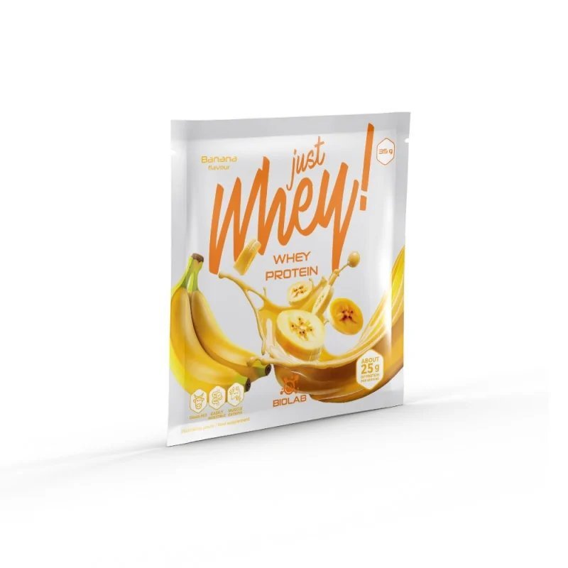 Just Whey! whey protein powder WPC premium Nutri Whey™, sachet 35g