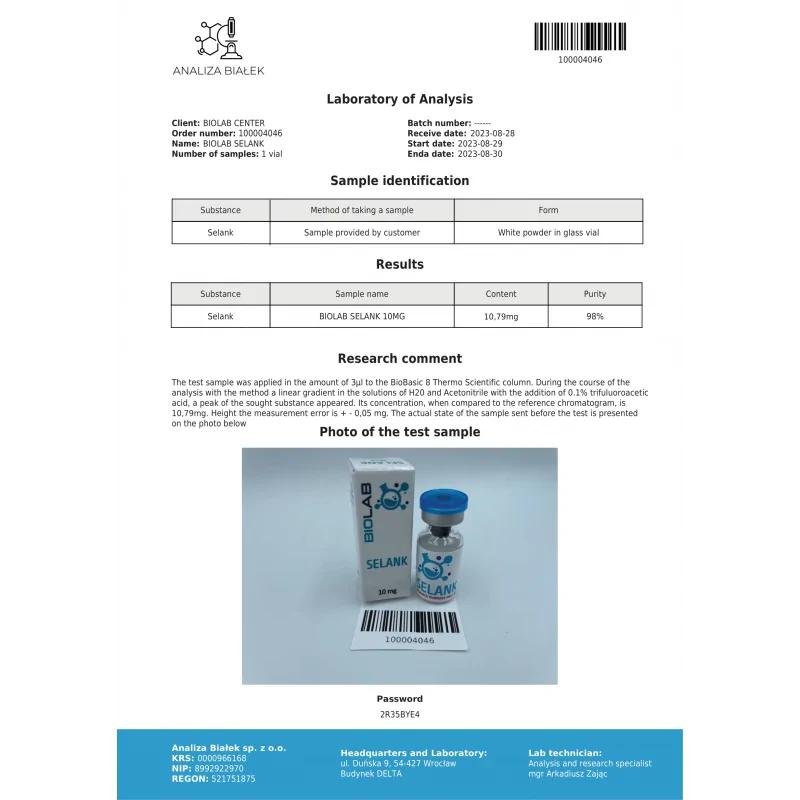 Selank 10 mg - Image 2