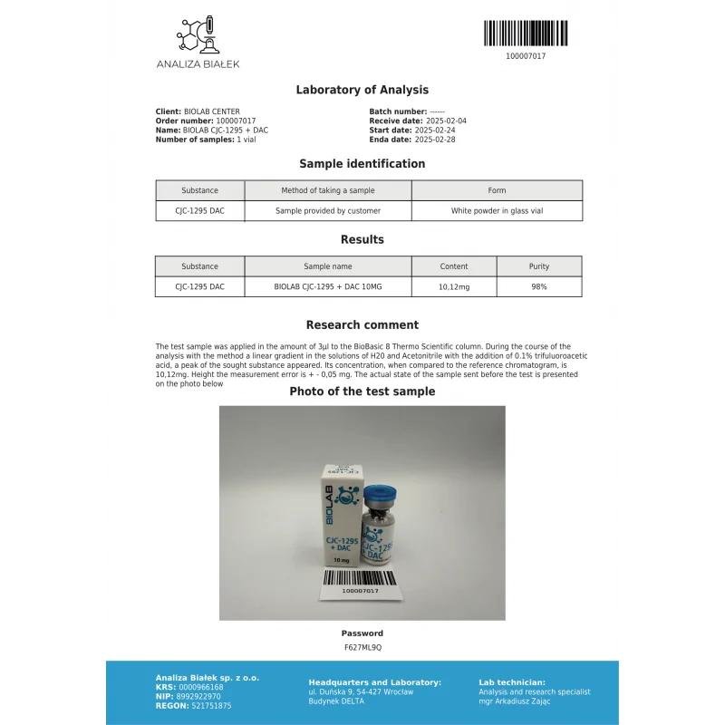 CJC-1295 + DAC 10 mg - Image 2
