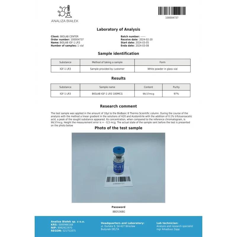 IGF-1 LR3 1000 mcg - Image 2