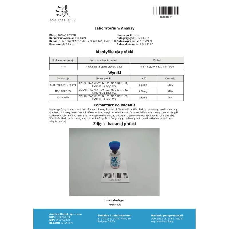 Fragment 176-191 + MOD GRF 1-29 + Ipamorelin mix 5/5/5 mg - Image 2