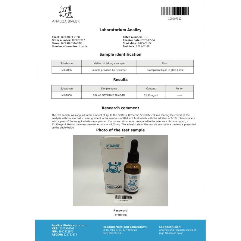 Ostarine MK-2866 30 ml - Image 2