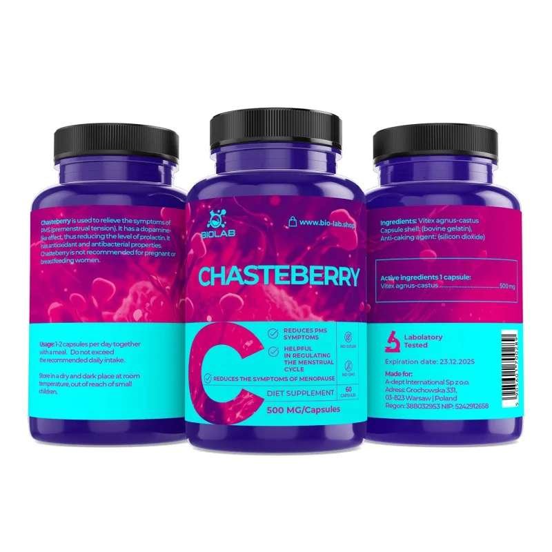 Chasteberry 500 mg, 60 caps