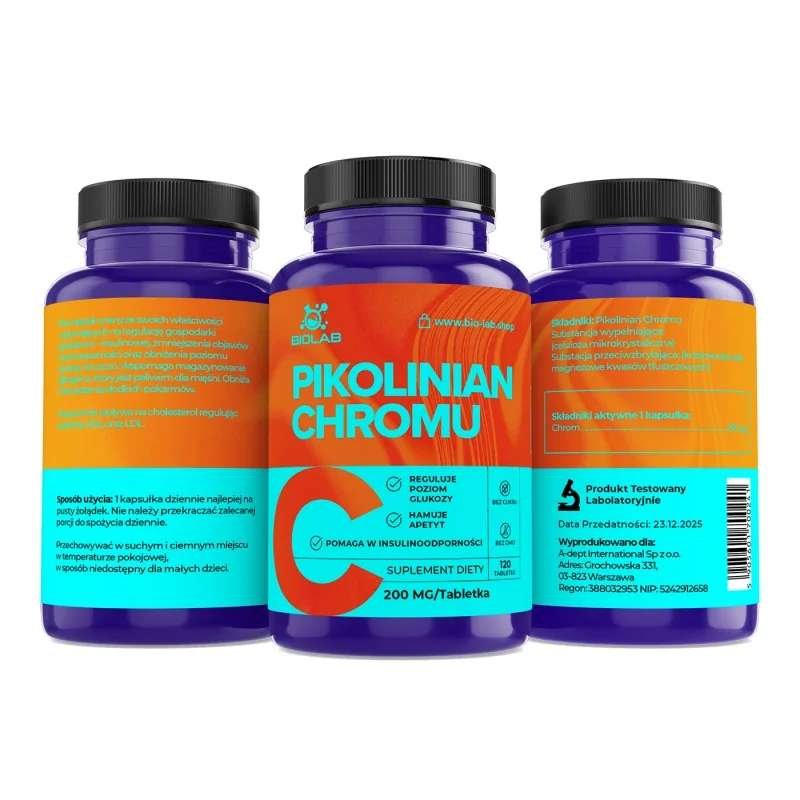 Chromium picolinate 200 mg, 60 tablets - Image 2