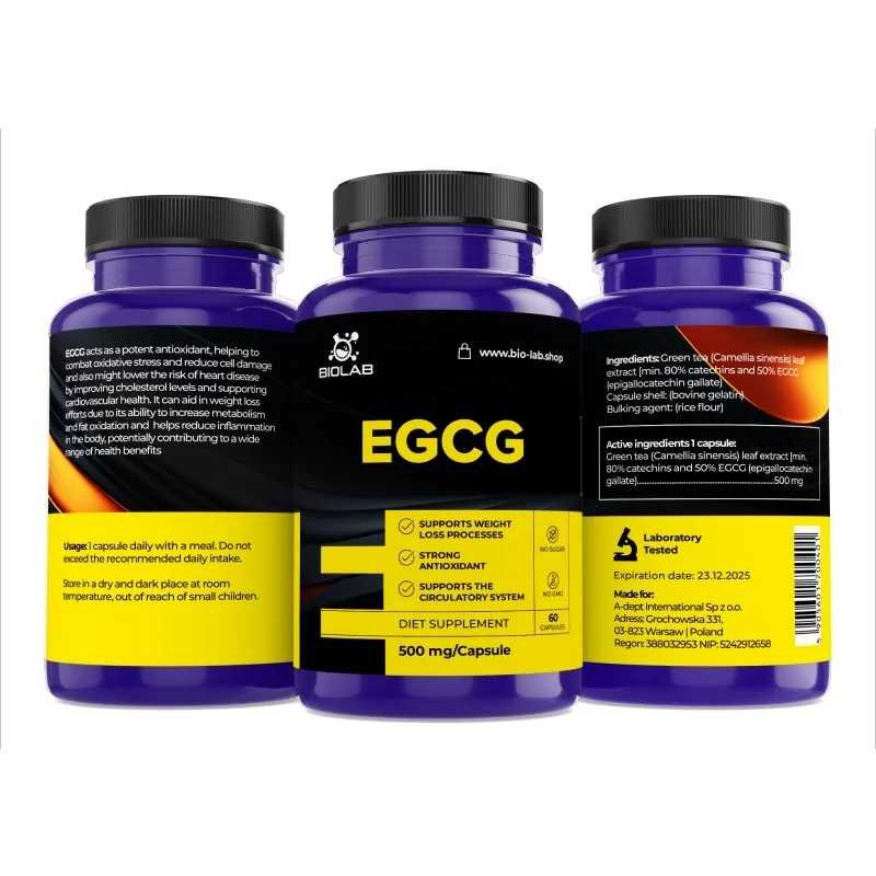 EGCG 500 mg, 60 caps
