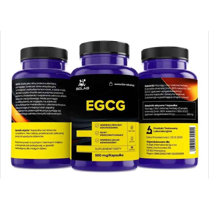 EGCG 500 mg, 60 caps - Image 2