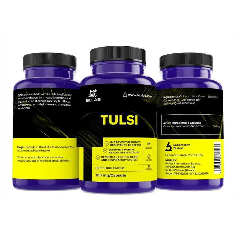 Tulsi 300 mg, 60 caps