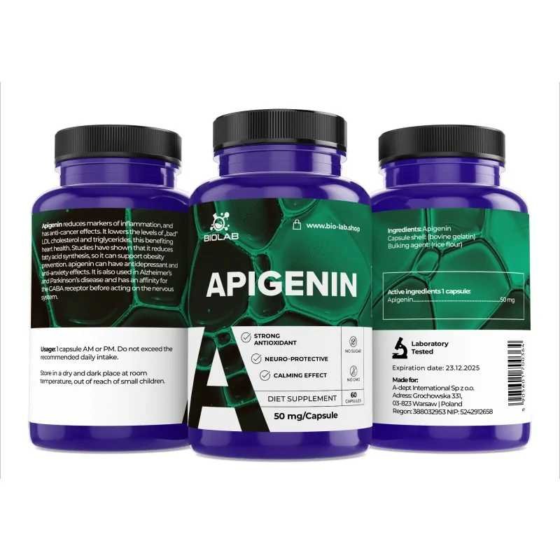 Apigenin 50 mg, 60 caps