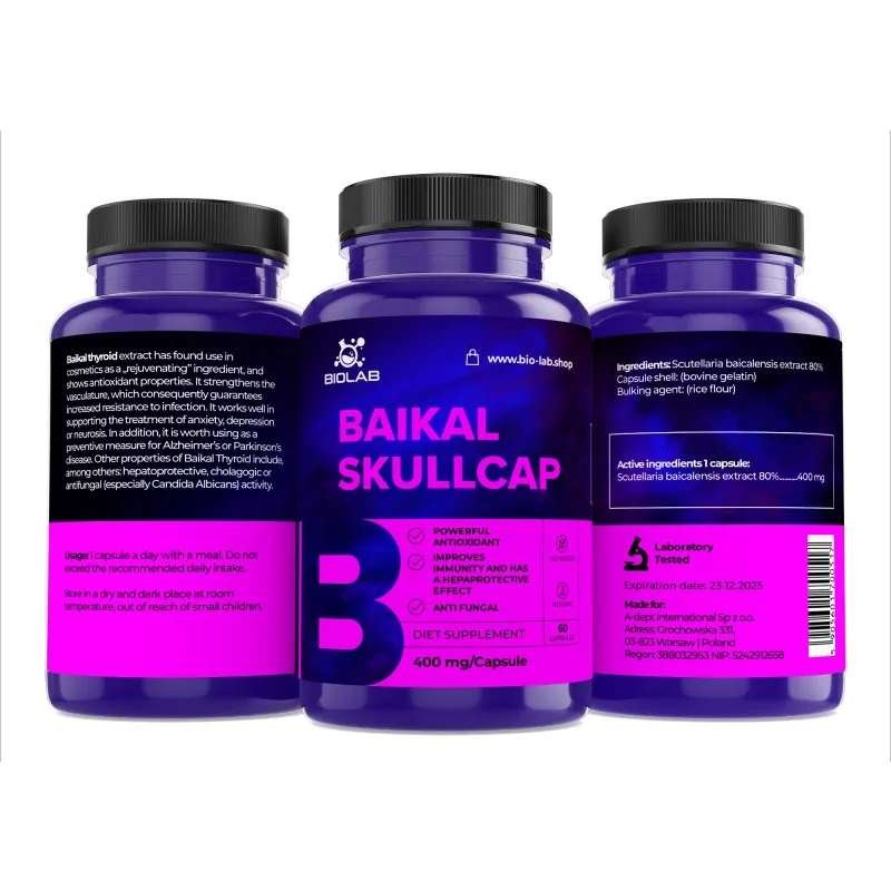 Baikal skullcap 400 mg, 60 caps